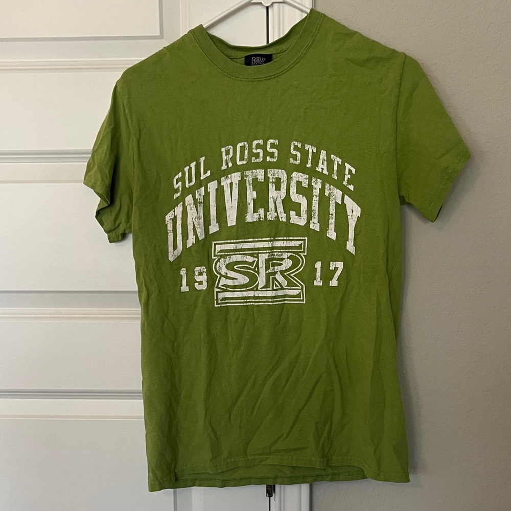 MV Sport Sul Ross State University green Tee
